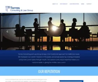 Thetorresfirm.com(Torres Consulting & Law Group) Screenshot