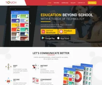 Thetouchapp.com(Digital School Diary) Screenshot