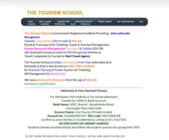 Thetourismschool.com(UGC & AICTE Recognized Degree Courses) Screenshot