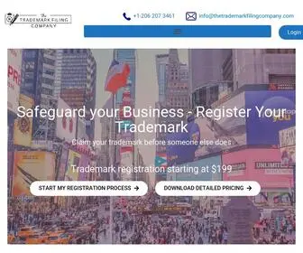 Thetrademarkfilingcompany.com(The Trademark Filing Company) Screenshot
