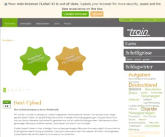 Thetrain.de(Dashboard) Screenshot