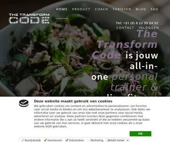 Thetransformcode.nl(Personal Training Utrecht) Screenshot