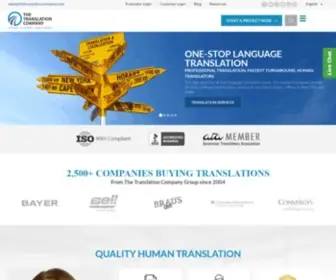 Thetranslationcompany.com(The Translation Company) Screenshot