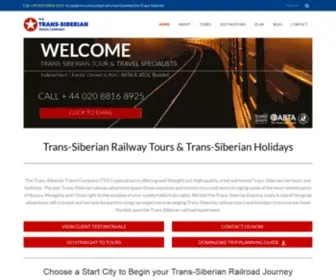 Thetranssiberiantravelcompany.com(Trans Siberian Railway Tours & Siberian Express Holidays) Screenshot