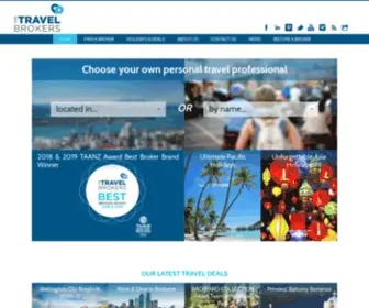 Thetravelbrokers.co.nz(The Travel Brokers) Screenshot