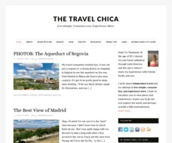 Thetravelchica.com(The Travel Chica) Screenshot