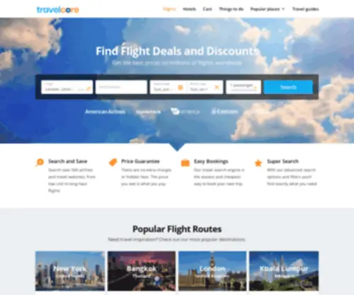 Thetravelcore.com(Travel Core) Screenshot