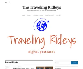 Thetravelingridleys.com(Digital postcards from our long and winding roadtrip) Screenshot