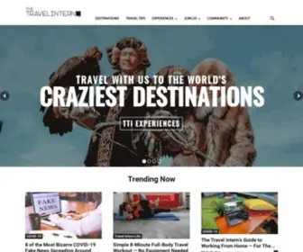 Thetravelintern.com(The Travel Intern) Screenshot