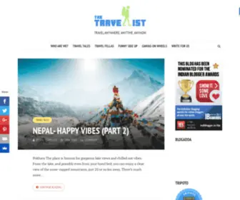 Thetravellist.in(Thetravellist) Screenshot