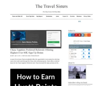 Thetravelsisters.com(The Travel Sisters) Screenshot
