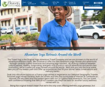 Thetravelyogi.com(Adventure Yoga Retreats Around the World) Screenshot
