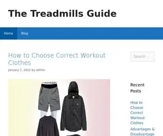 Thetreadmillsguide.com(The Treadmills Guide) Screenshot