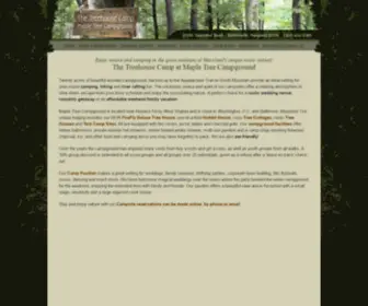 Thetreehousecamp.com(Camping in Maryland & Tree House Rental) Screenshot
