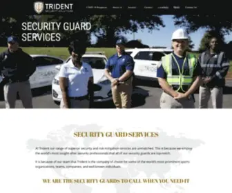 Thetridentsolutions.com(Security Guard Services & Security Consulting) Screenshot