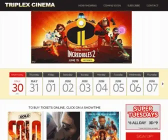 Thetriplex.com(Triplex Cinema) Screenshot