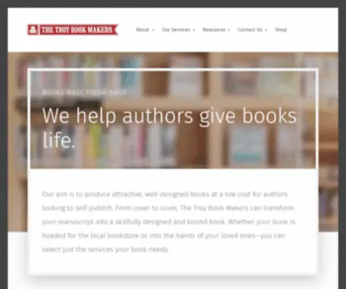 Thetroybookmakers.com(Let your inner book out) Screenshot