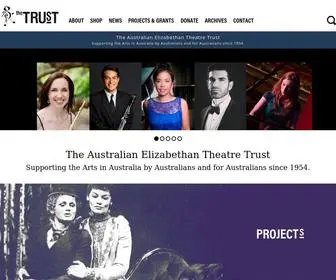 Thetrust.org.au(The Australian Elizabethan Theatre Trust) Screenshot