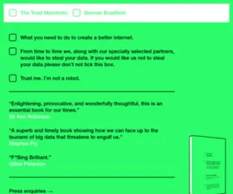 Thetrustmanifesto.com(The Trust Manifesto) Screenshot