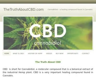 Thetruthaboutcbd.com(TheTruthAboutCBD) Screenshot