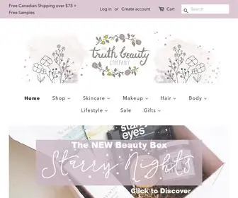 Thetruthbeautycompany.com(The Truth Beauty Company) Screenshot