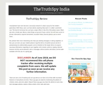 Thetruthspy.co.in(TheTruthSpy Reviews) Screenshot