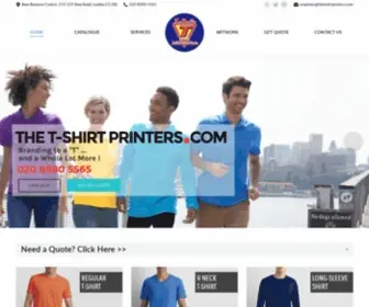 Thetshirtprinters.com(T-SHIRT PRINTERS EAST LONDON) Screenshot