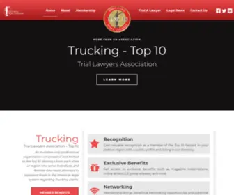 Thettla.org(Trucking Trial Lawyers Association) Screenshot