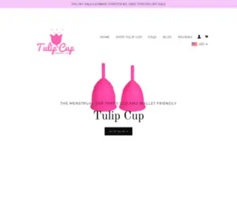 Thetulipcup.com(Floweret Menstrual Cup) Screenshot