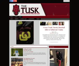 Thetuskonline.com(The student news site of Cross Creek High School) Screenshot