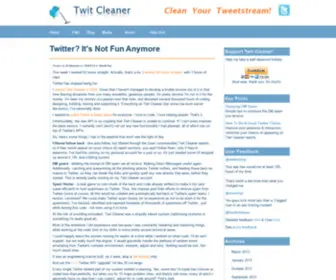 Thetwitcleaner.com(The Twit Cleaner) Screenshot