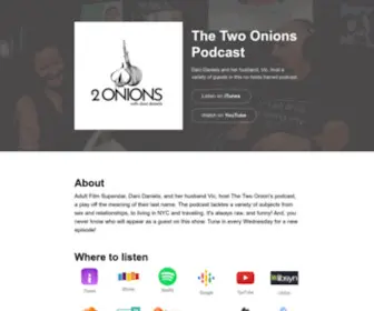 Thetwoonions.com(The Two Onions Podcast by Dani Daniels) Screenshot