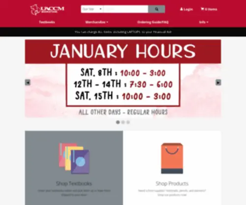 TheuaccmbookStore.com(TheuaccmbookStore) Screenshot