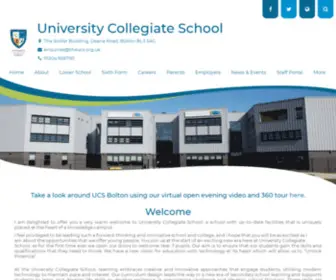 Theucs.org.uk(University Collegiate School) Screenshot