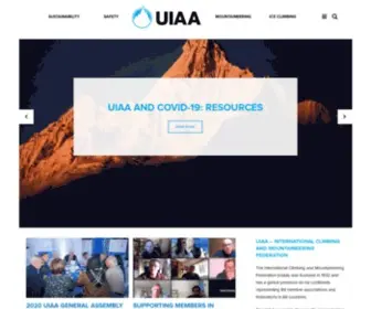 Theuiaa.org(International Climbing and Mountaineering Federation (UIAA)) Screenshot