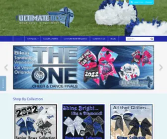 Theultimatebow.com(The Ultimate Bow produces high quality custom cheer bows and softball bows. Cheer Bow) Screenshot