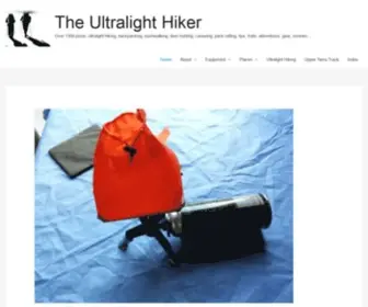 Theultralighthiker.com(Ultralight hiking) Screenshot
