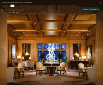 Theumstead.com(The Umstead Hotel and Spa) Screenshot