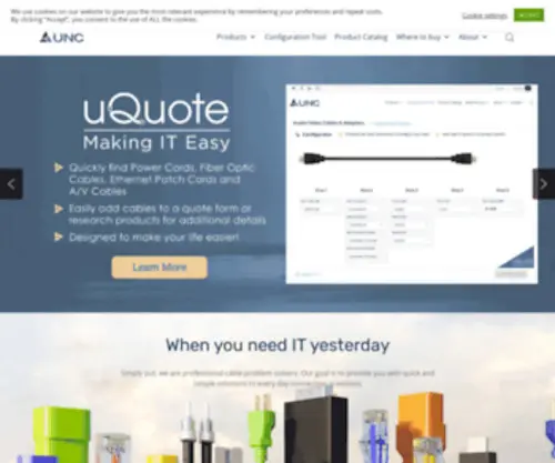 TheuncGroup.com(Rapid Cable fulfillment and top) Screenshot