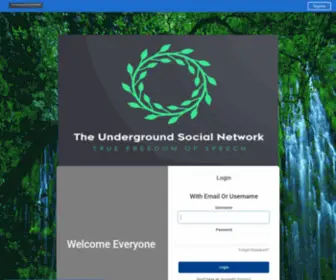 Theundergoundsocialnetwork.com(The Under Ground Social Network) Screenshot