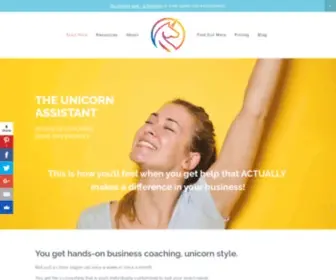 Theunicornassistant.com(The Unicorn Assistant) Screenshot