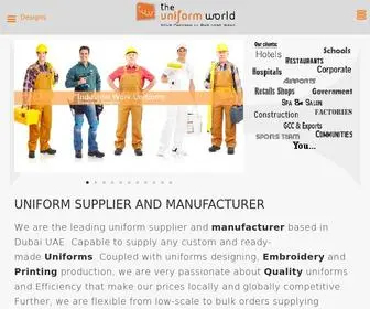 Theuniformworld.com(Uniform Supplier in Dubai UAE) Screenshot