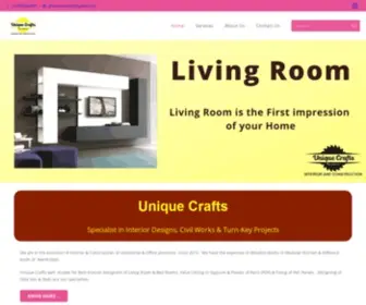 Theuniquecrafts.com(Best Interior Designers) Screenshot