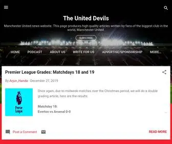 Theuniteddevils.co.uk(The United Devils) Screenshot