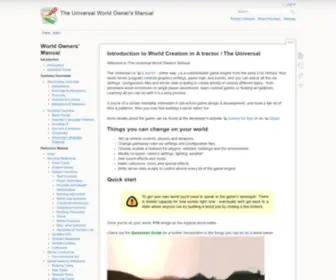 Theuniversal.net(The Universal World Owner's Manual) Screenshot