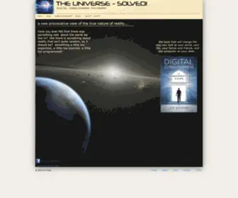 Theuniversesolved.com(Digital Philsophy) Screenshot