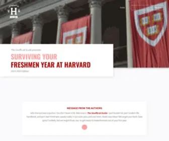 Theunofficialguide.net(Unofficial Guide to Harvard) Screenshot