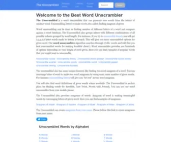 Theunscrambled.com(Word Unscrambler) Screenshot