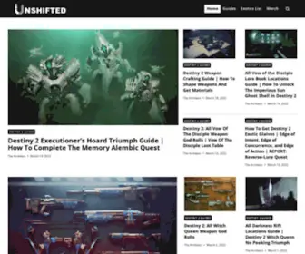 Theunshifted.com(Destiny 2 Guides) Screenshot