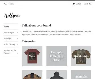 Theunspacestore.com(The UnSpace Store) Screenshot